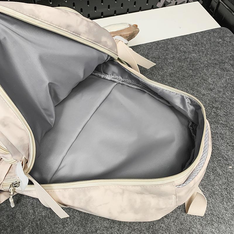 Student Class Computer Bag Women Large Capacity Travel Backpack Men Letter Backpack