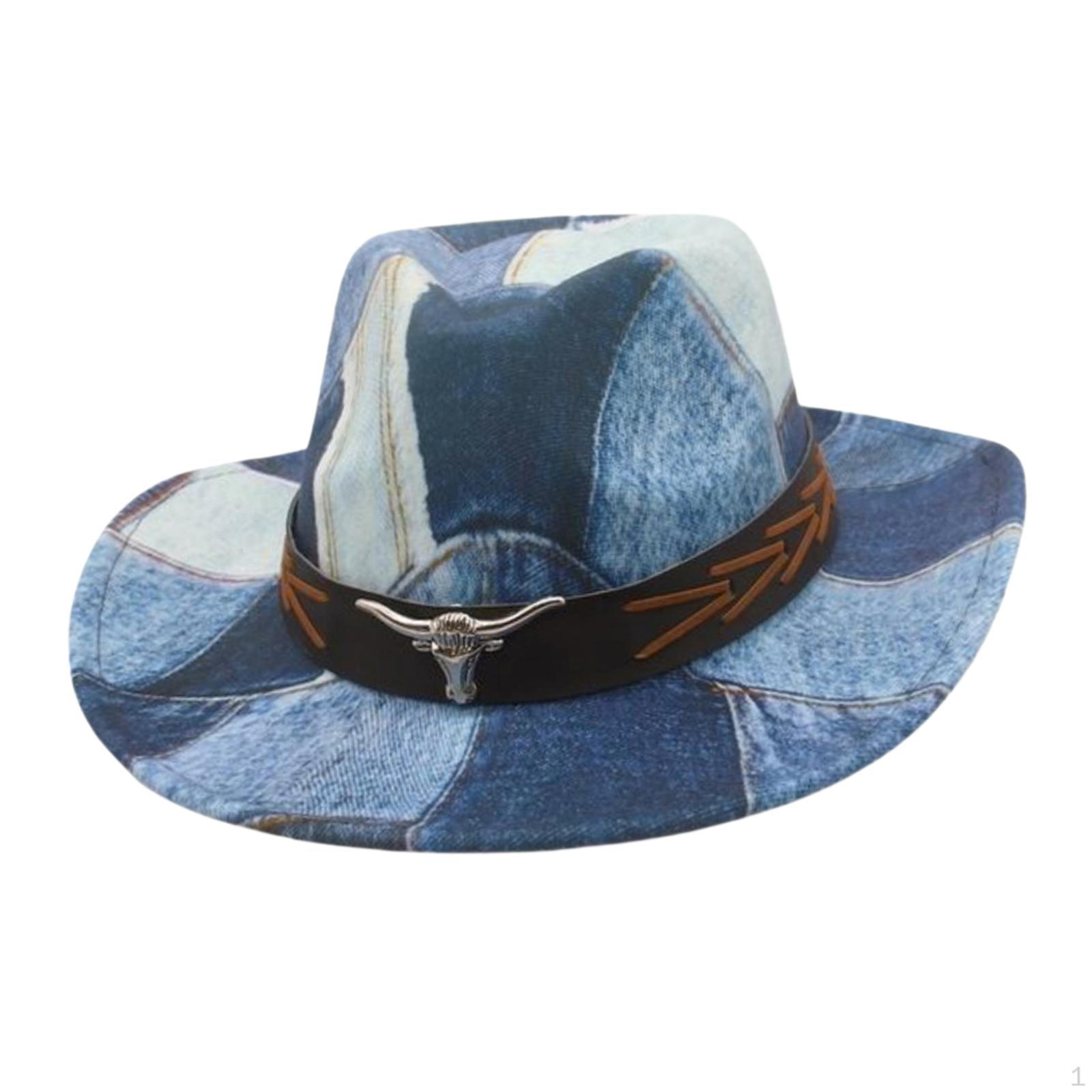 Шляпа в стиле пэчворк ковбойская, Креативная шляпа ковбойская для рыбалки, пешего туризма, отдыха на природе
