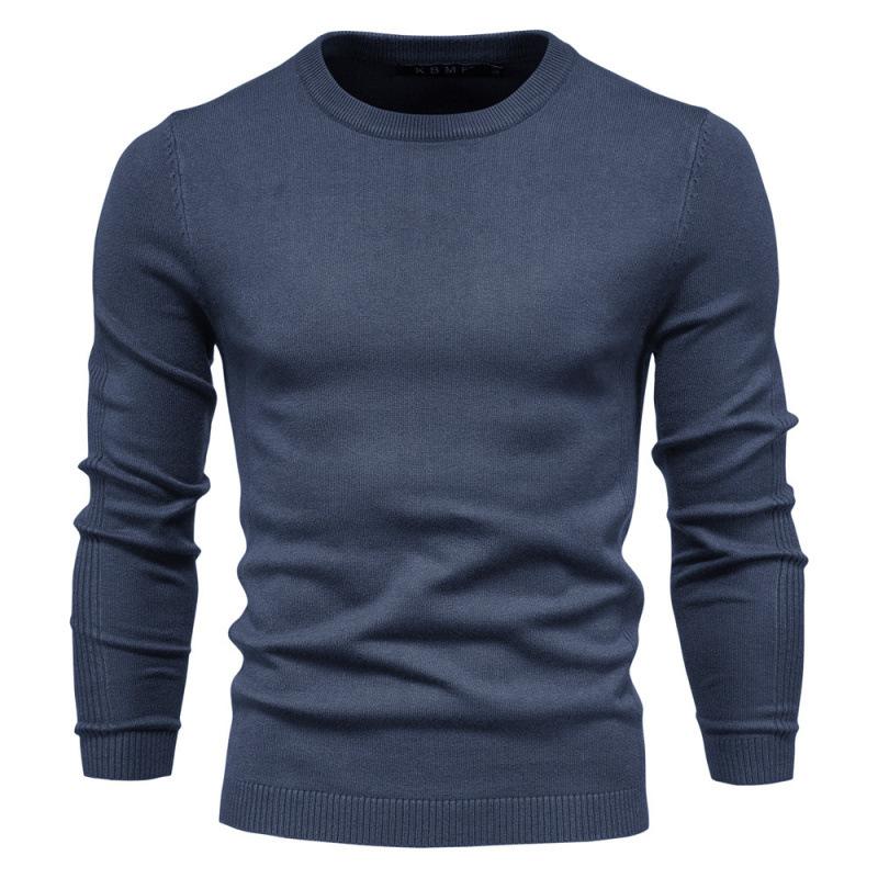 New O-neck Pullover Men's Sweater Casual Solid Color Warm Sweater Men Winter Fashion Slim Mens Sweaters 11 Colors