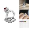 Women Skull Rings Inlay Unique Punk Ring Beautiful Skeleton Jewelry Collection**