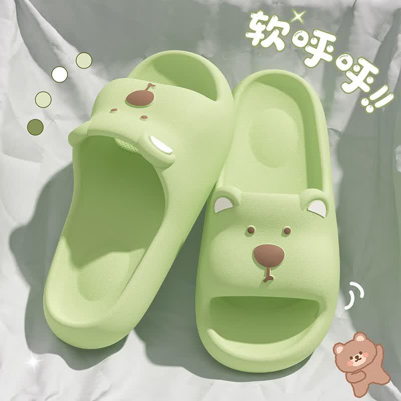 Grace Cute Cartoon Bear Anti-Slip Summer Slippers
