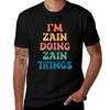 Zain Funny Retro First Name Tshirt Sporty Breathable Short Sleeve Tshirt