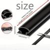 1PC 118.1/236.22in Window Dustproof Soundproof Bedroom Door Weather Sealing Strip  Self Adhesive Anti-Collision Sound Insulation