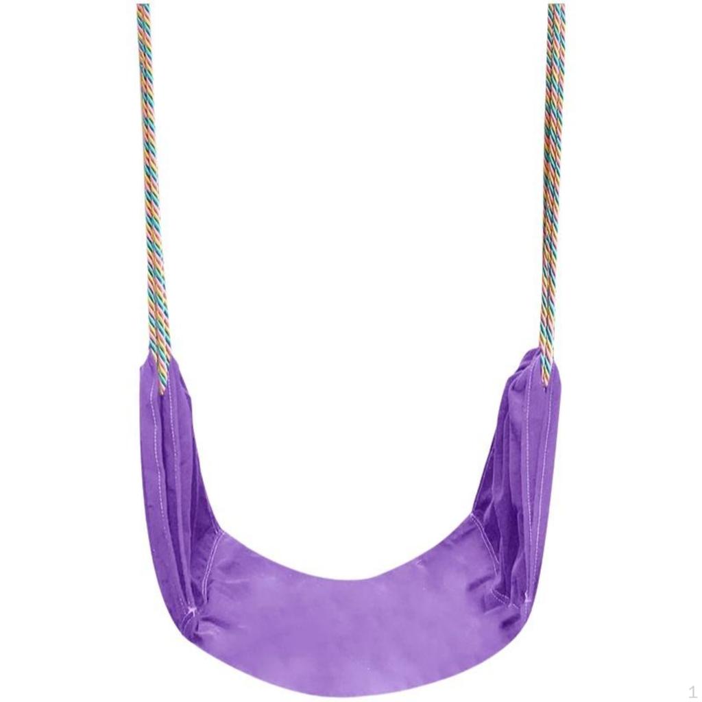 Outdoor hanging seat, canvas chair, adjustable rope, indoor/outdoor, portable Pink