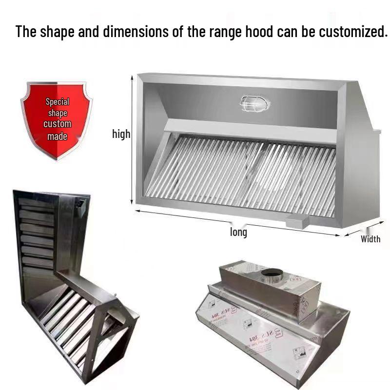 Heavy-Duty Stainless Steel Range Hood Fan for Commercial Kitchens