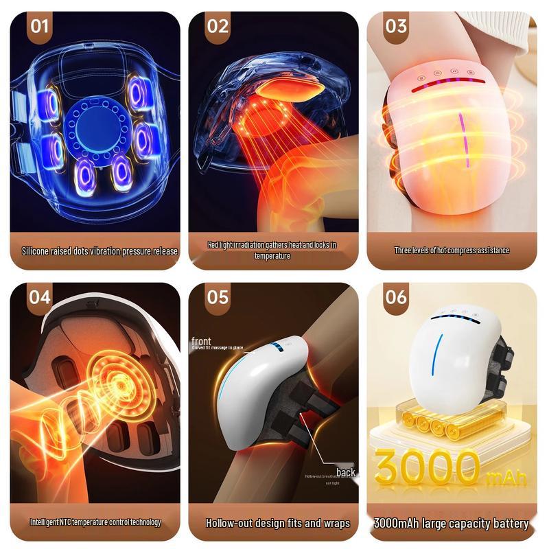 AUX Electric Heated Knee Massager with Vibration