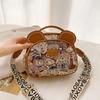 Canvas Cute Little Bear Bag Crossbody Phe Bag Women's Single Oulder 2026 New Sweet Cool Sle Daily Use Round Ape