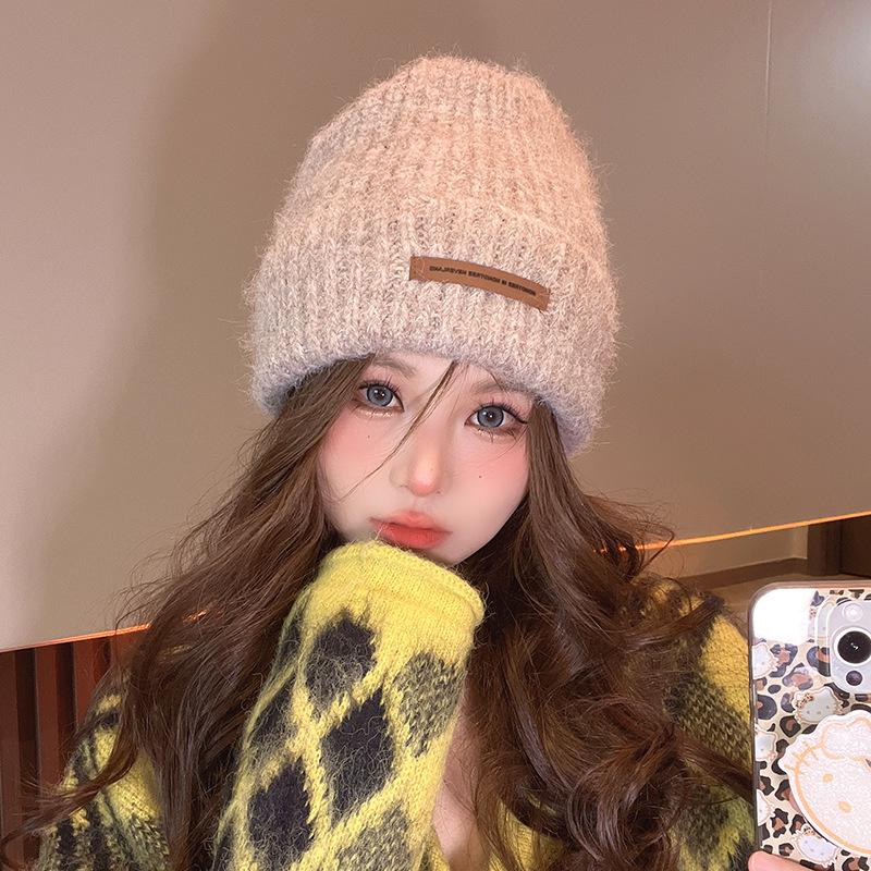 Ear Protection Warm and Cold Proof Knitted Hat  Large Head Circumference  Face Showing Small Wool Blended Japanese Cold Hat for Men