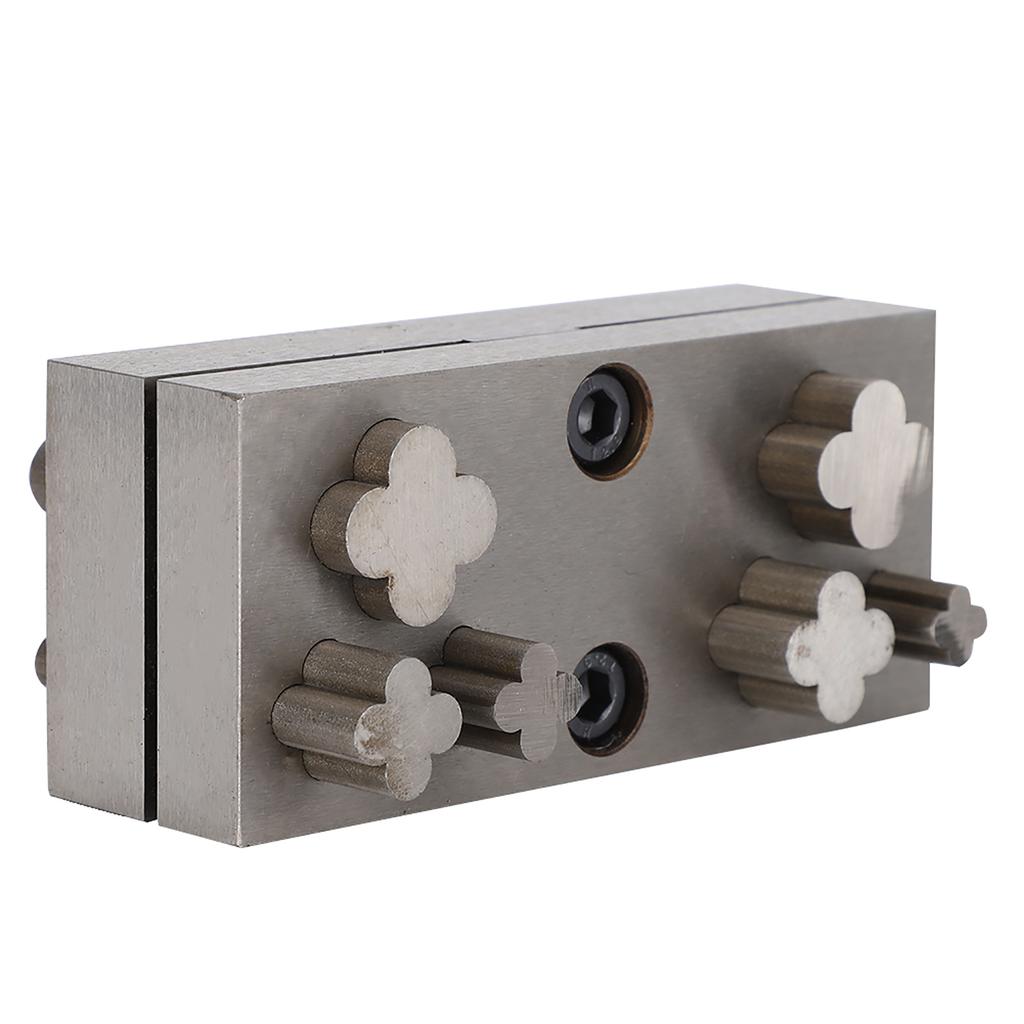 Punch Die Disc Set Hole Cutting Steel Plate Lucky Clover Punching Cut Jewelry Tools