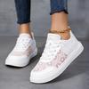 Women's Shoes, Summer Breathable Lace Mesh Shoes, Flat Casual Sandals, Lightweight and Comfortable Walking Shoes