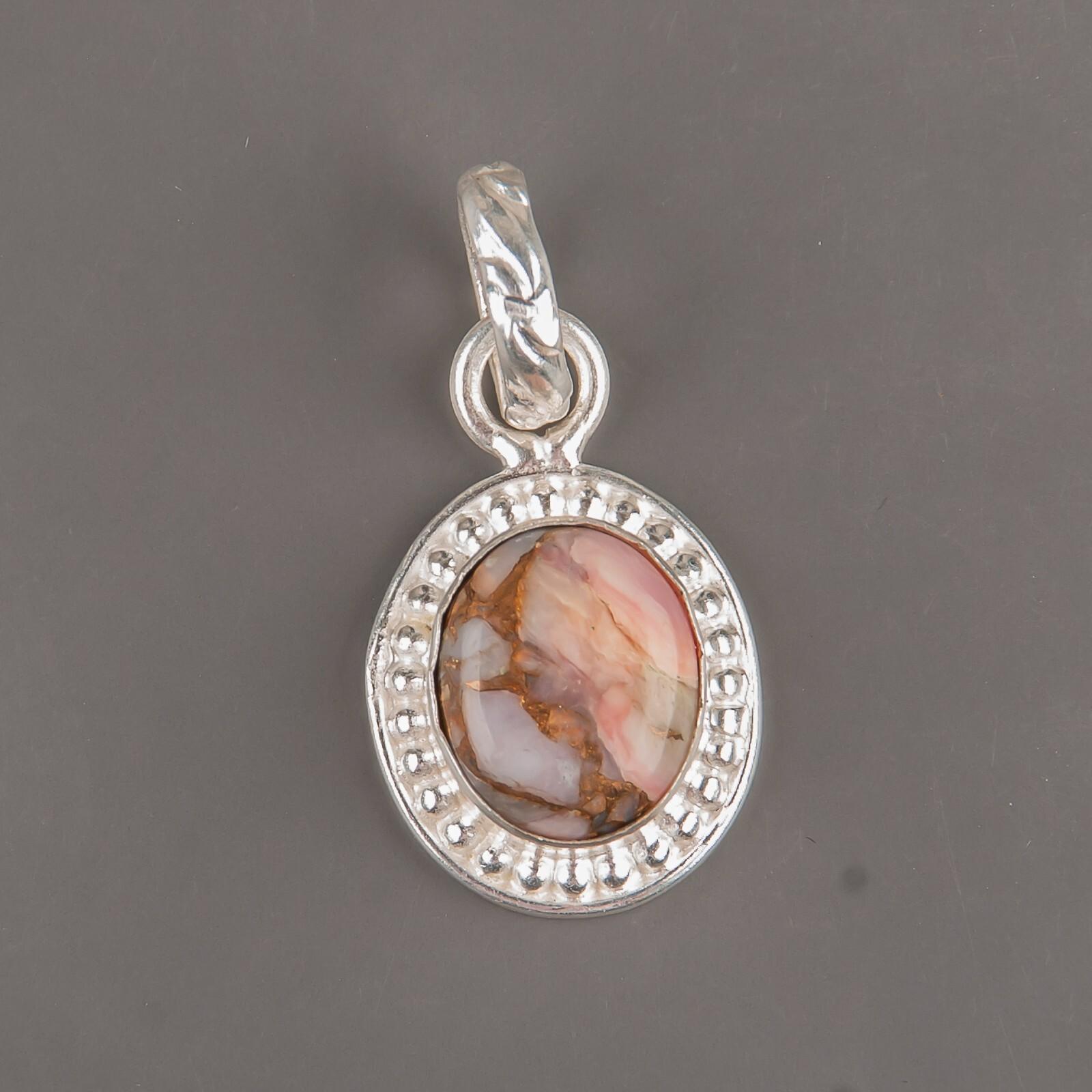 

Pink Opal Turquoise Gemstone 925 Sterling Silver Jewelry Pendant 1.20 For Gift PP-7-36