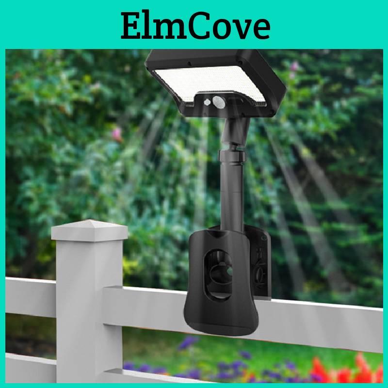 Solar Powered Led Clamp Light For Outdoor Garden Patio Lawn With Motion Sensor