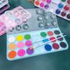 Krosier Solid Watercolor Paint Set, 12/18 Colors, Hand-Painted Pans