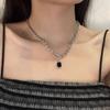 Wind Pearl Necklace Female Versatile Niche Design High-end Light Luxury Collarbone Chain Love Pendant Jewelry