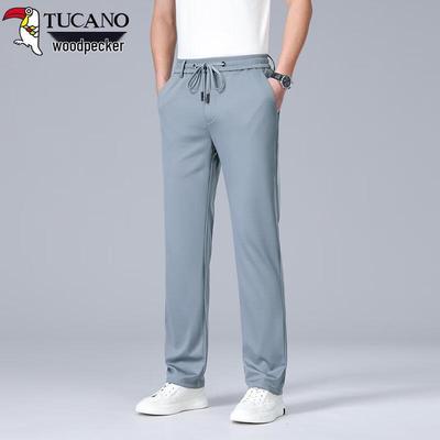 Men's Ice-Cool Breathable Straight-Leg Business Casual Pants