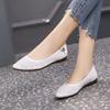 New Hollow Large Size Shoes Single Shoes Women's Summer Flats Soft-soled Sandals Doudou Shoes Soft Leather Women's Shoes