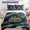 Newcastle United Football Printed 3 Pieces Bedding Set, Comfortable Skin Friendly Bedroom Duvet Cover Set