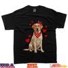 Labrador Retriever Valentines Day Dog Lover Heart T-Shirt