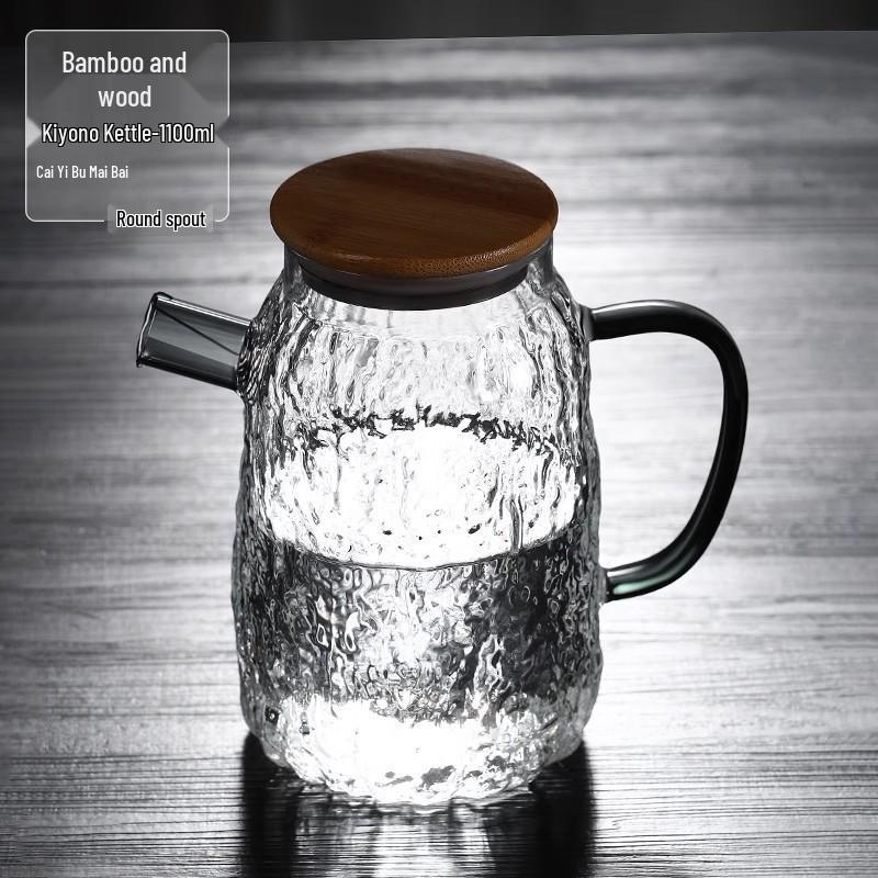 Жаропрочный стеклянный чайник и набор чайных чашек для гостей Pitcher Only