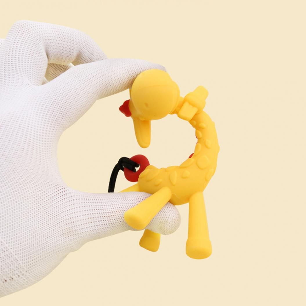 Мультфильм Жираф Кулон Мама Ожерелье Детские Прорезывания Зубов Жевать Силиконовый — фото 5