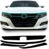 Front Grill Trim Chrome Delete Blackout Precut Vinyl Trim Stickers Fit for Honda Accord 2018 2019 2020 2021 2022