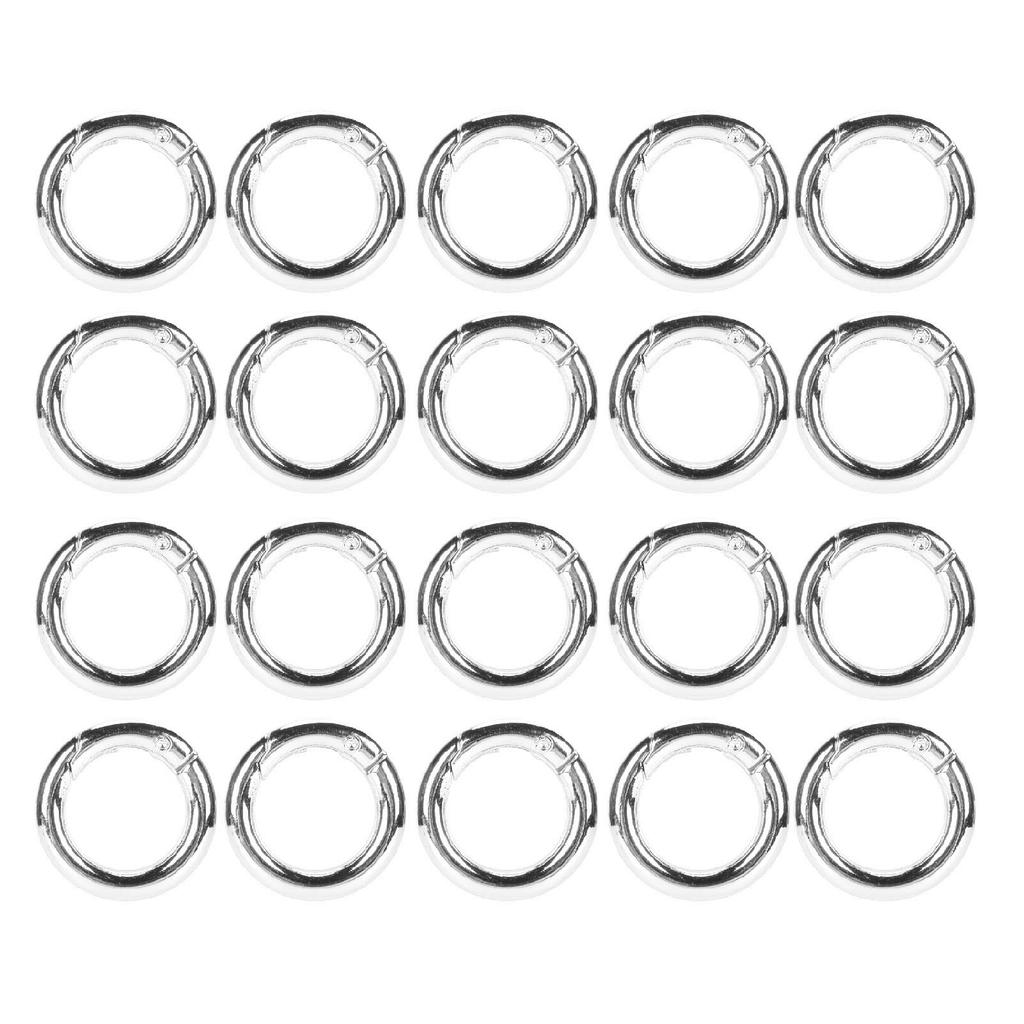 20pcs Spring Ring Clasps Innovative DIY Hand Crafted Copper Spring Clasps for Necklaces Bracelets Ankle Chain Earrings