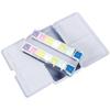 Empty Watercolor Palette with Full/Half Pans Fold-out Mixing Painting Tray-Portable Travel Watercolor Palette for Watercolor
