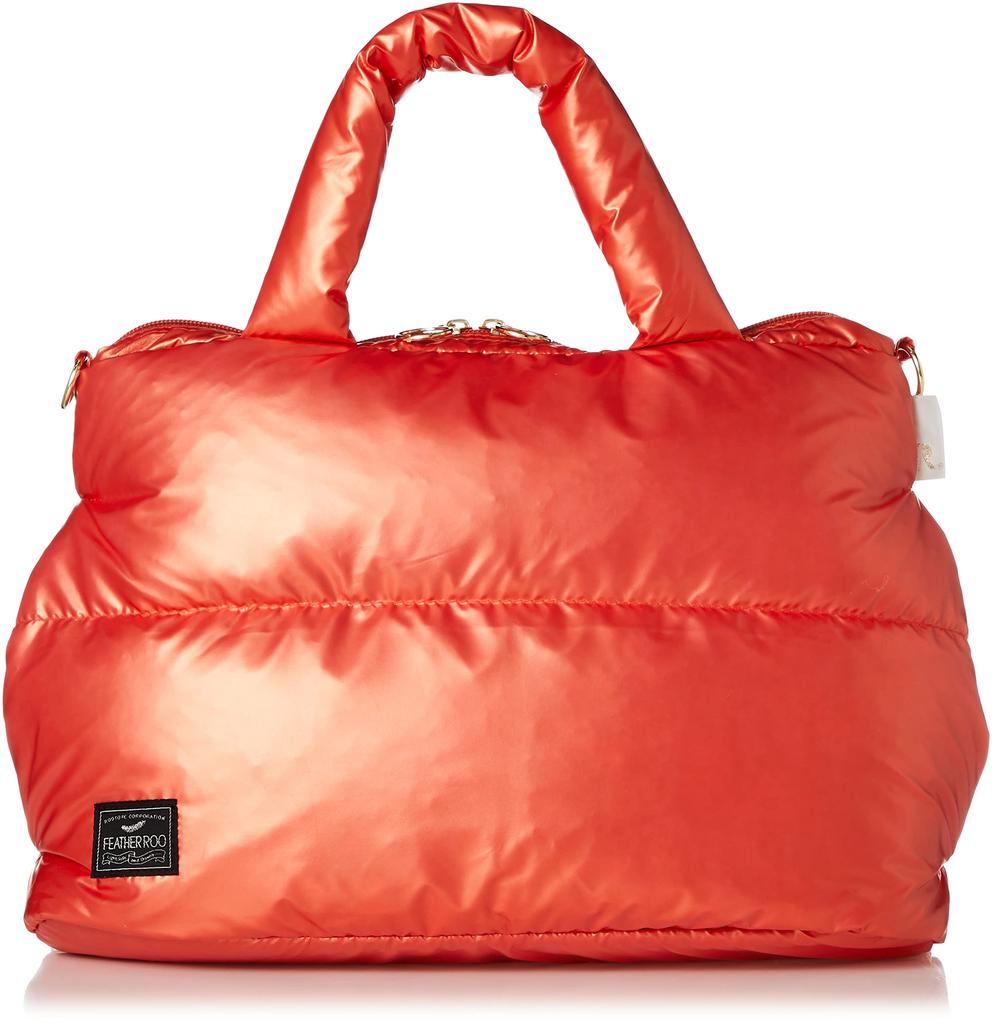 ROOTOTE Women's Feather-Filled Small Tote Bag, LT Featherloo Deli, Color B 1470, Orange, Free Size