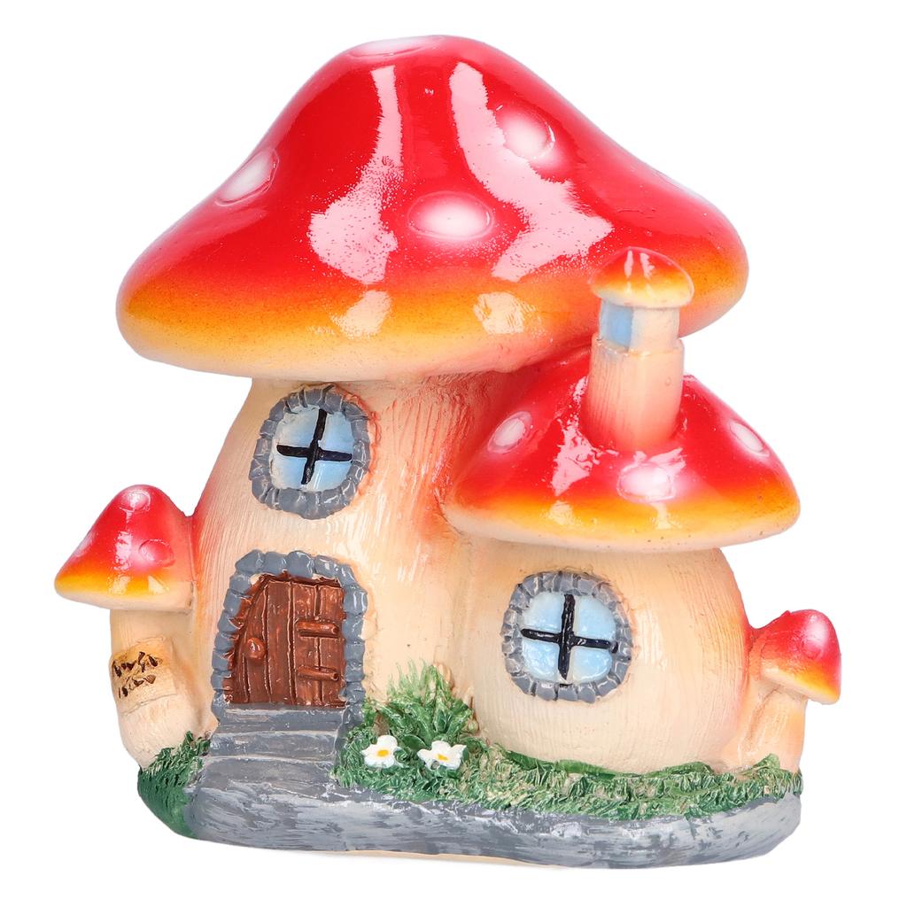 Small Mushroom House Decoration Moss Micro Landscape Decorations Bonsai Mushroom Sculpture Resin Crafts