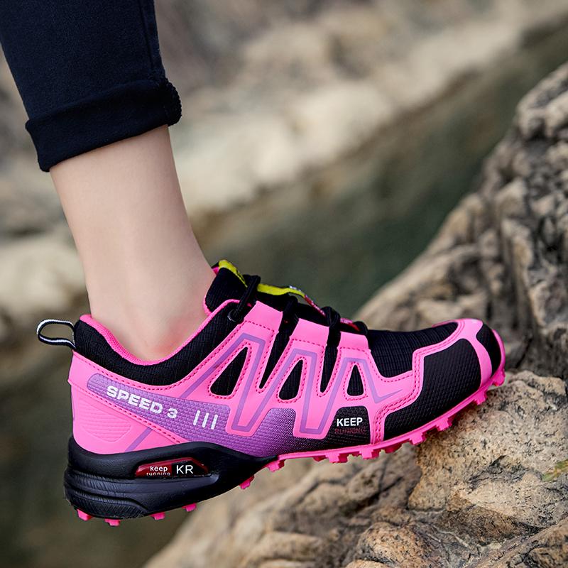 Lightweight Women's Trail Running & Hiking Shoes - Breathable Outdoor Footwear