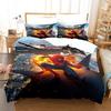 Bedding Three-Piece Set 3D Digital Cartoon Animation Microfiber Duvet Set
