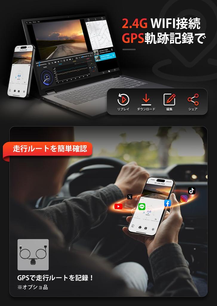 AKEEYO Dash 4K UHD 5MP Sony 64GB Internal IP66 Waterproof and Parking Loop Collision Detection and Emergency Smartphone WiFi No Wiring Nationwide LED