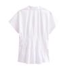 Spring 2025 Women's European & American Style Slim V-Neck Casual Shirt