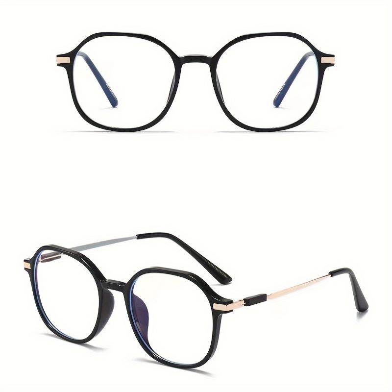 

Chic Geometric Frame Women s Fashion Glasses - Clear Lens Metal Hinge Durable Plastic