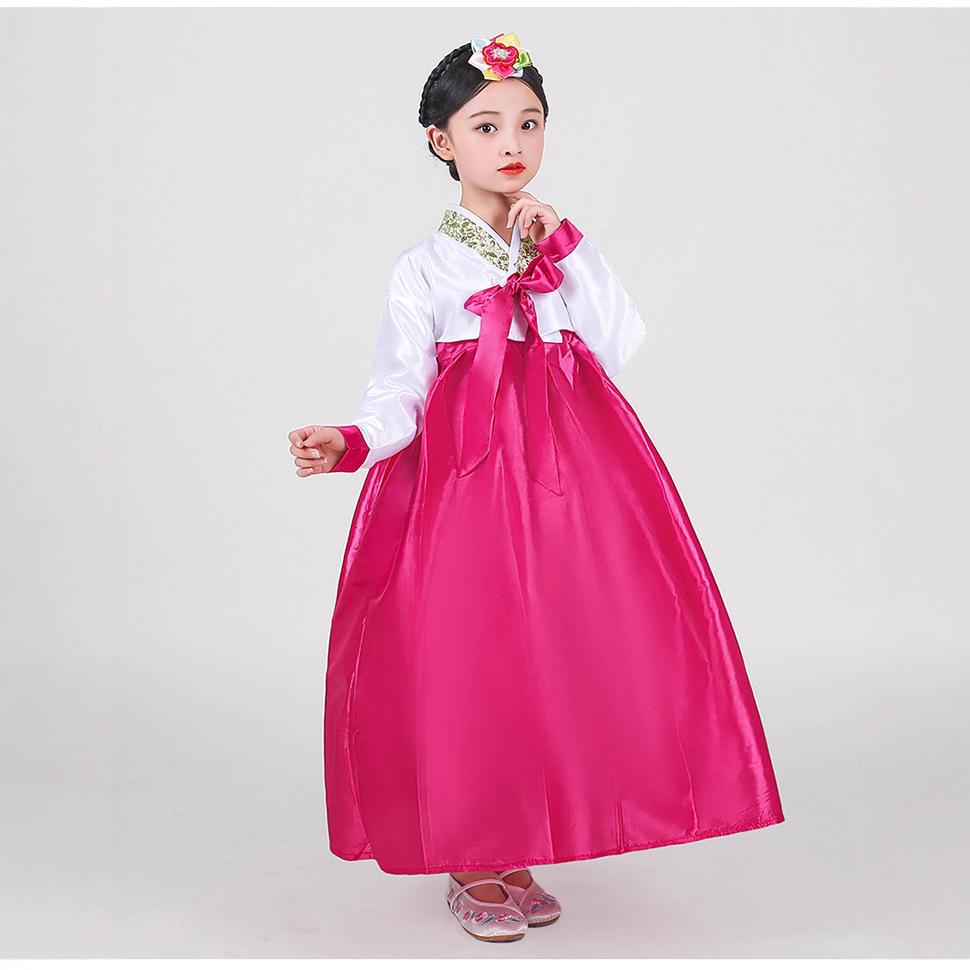 Girls' Traditional Korean Choir Performance Dress Set - June 1st