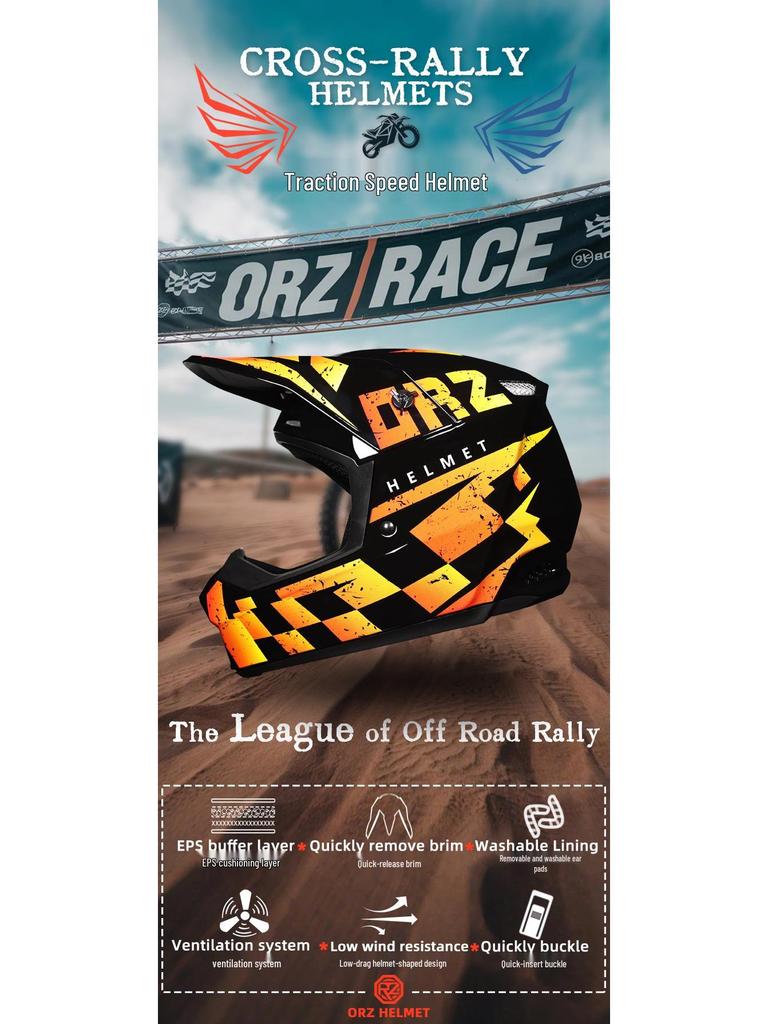 Orz Multi-Purpose Helmet for Off-road, Electric Bicycles, and Mountain Riding - Suitable for Children, Teenagers, Men, and Women.