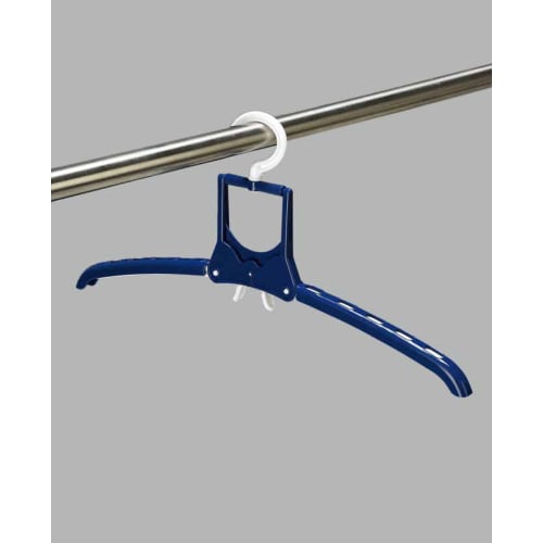 Twin Mall Laundry Drying Rack, 7-Row, Navy, Width 45-62cm, BEILU BE-10N