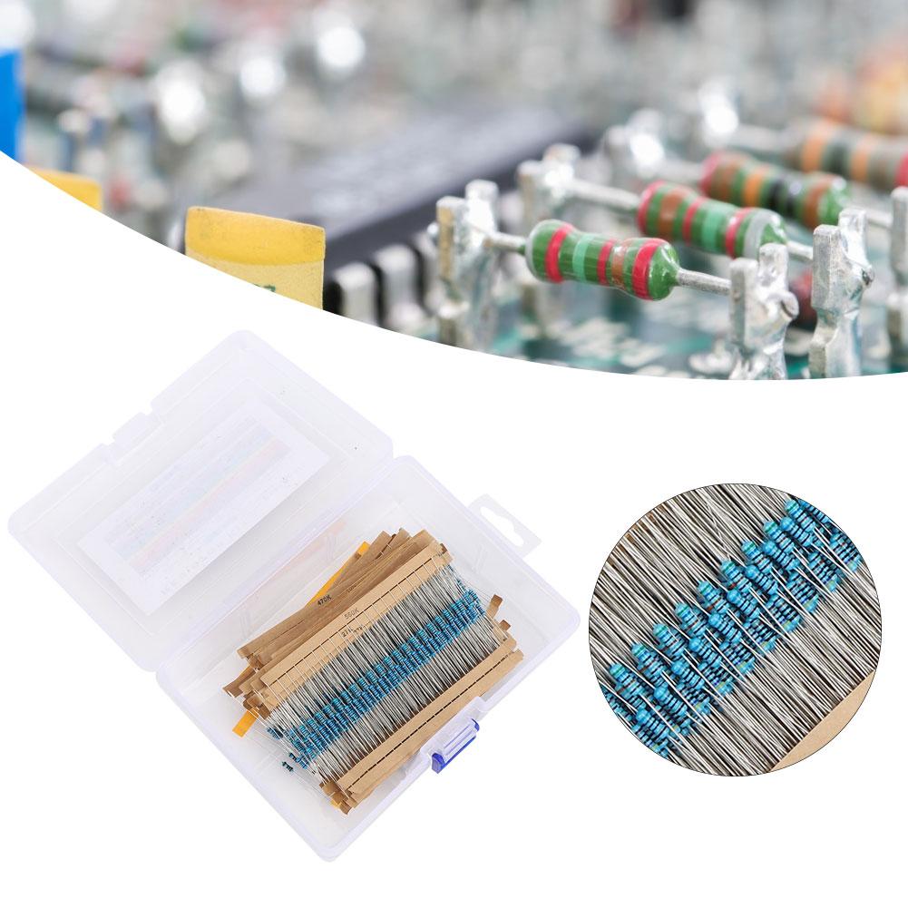 1460Pcs Metal Film Resistor 1R10M 73 Models Resistors Assortment Kit Components Set