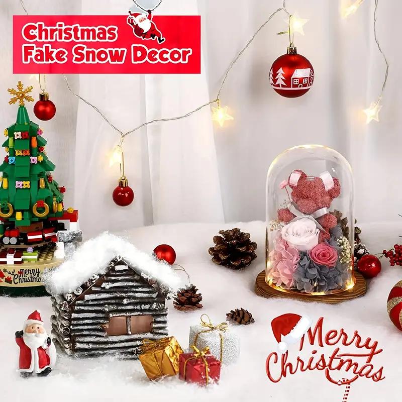 Christmas Simulation Snow Blanket Thickened Snow Cotton Artificial Snowflake For Indoor Outdoor Snow Scene Holiday Party Decor