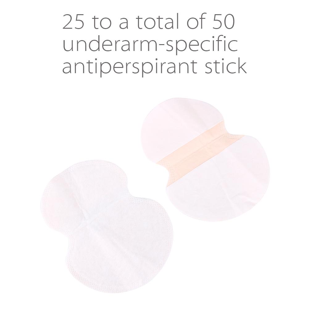 Quick-drying armpit pads, size: 9.5 x 12.5 cm, portable and hygienic, extra strong adhesion, safe, stain- , disposable pads with additional