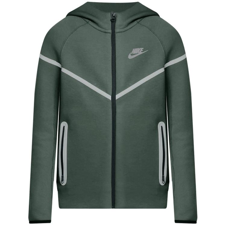 Nike Sweatshirt Sportswear Tech Fleece Vintage Green Teenagers FZ5433-338 S