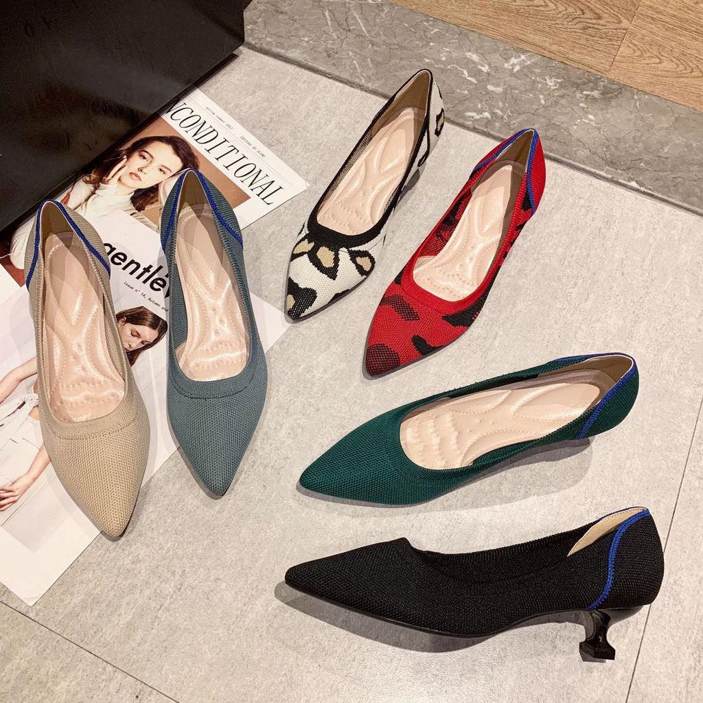 Fashion Camel White/Red Pumps Woman Kitten Low Heels Princess Shoes Ladies Office Dress Fly Weave Brides Wedding Shoes Luxury Tacones