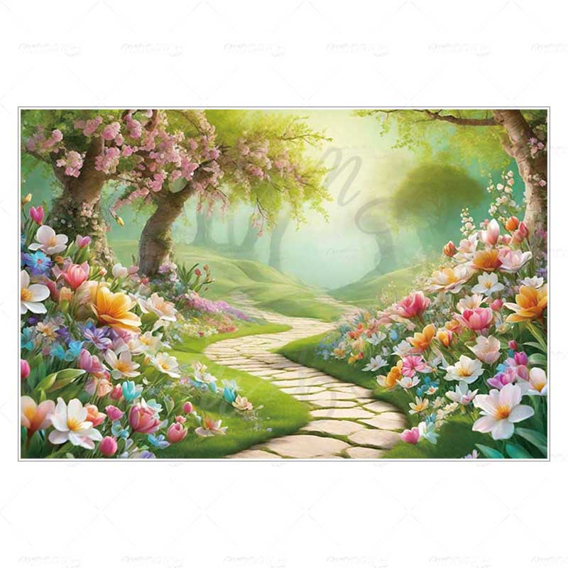 MOON.QG Spring Cherry Blossom Background Pink Blossom Sunbeam Backdrop Children Photozone Photography Photocall Photobooth 150x100cm