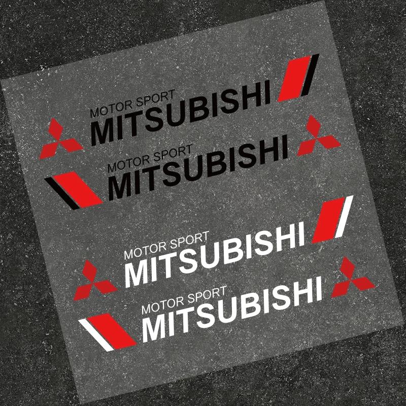 2pcs Car Body Decoration Stickers Car Door Scratch Blocking Decals For Mitsubishi Outlander Lancer EX Asx Pajero Sport L200