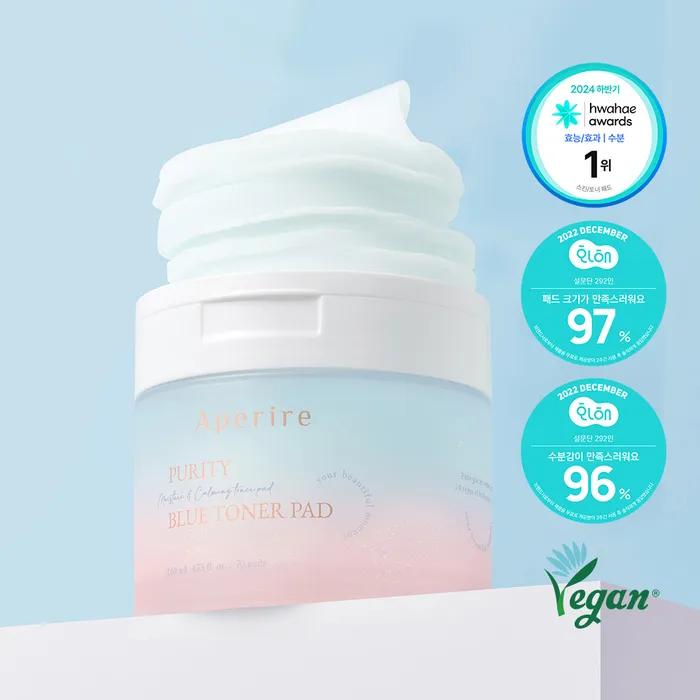 [+Pore Pack 30g] Pure Blue Toner Pads 140ml/70 Sheets