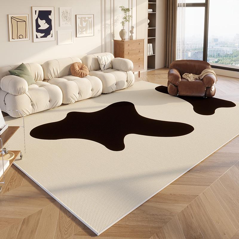 French Vintage Loop Pile Non-Slip Rug: Easy-Clean Carpet for Living Room, Bedroom, and Cloakroom. 40*60cm