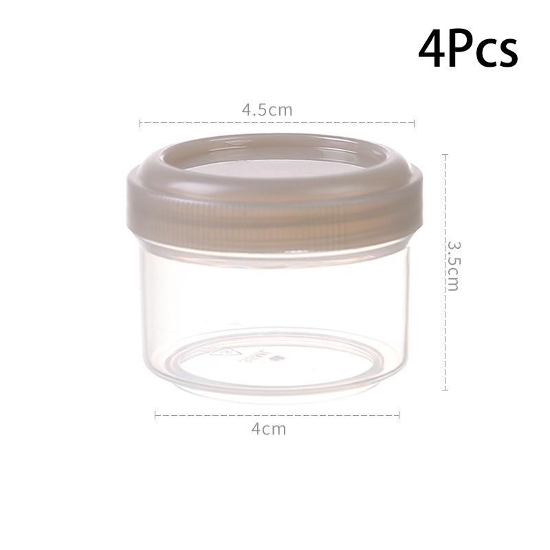 4Pcs Lunch Bento Sauce Container Cute Design Portable Plastic Condiment Dispenser Squeeze Mini Salad Ketchup Bottle