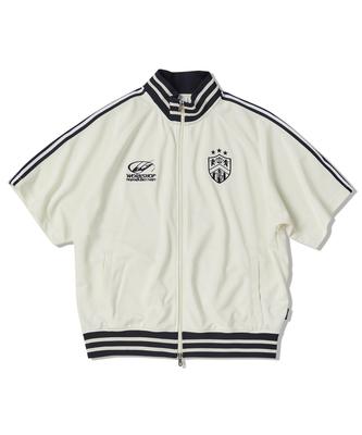 Travel Jersey Track Short Sleeve Jacket Ivory