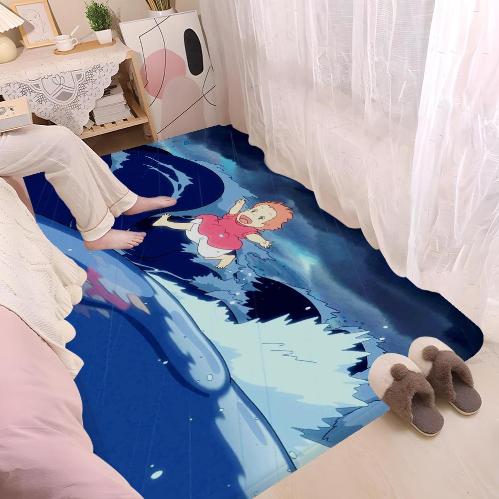 M-miyazaki Hayao Cartoon Anime Room Mats Retro Multiple Choice Living Room Kitchen Rug Non-Slip Welcome Rug