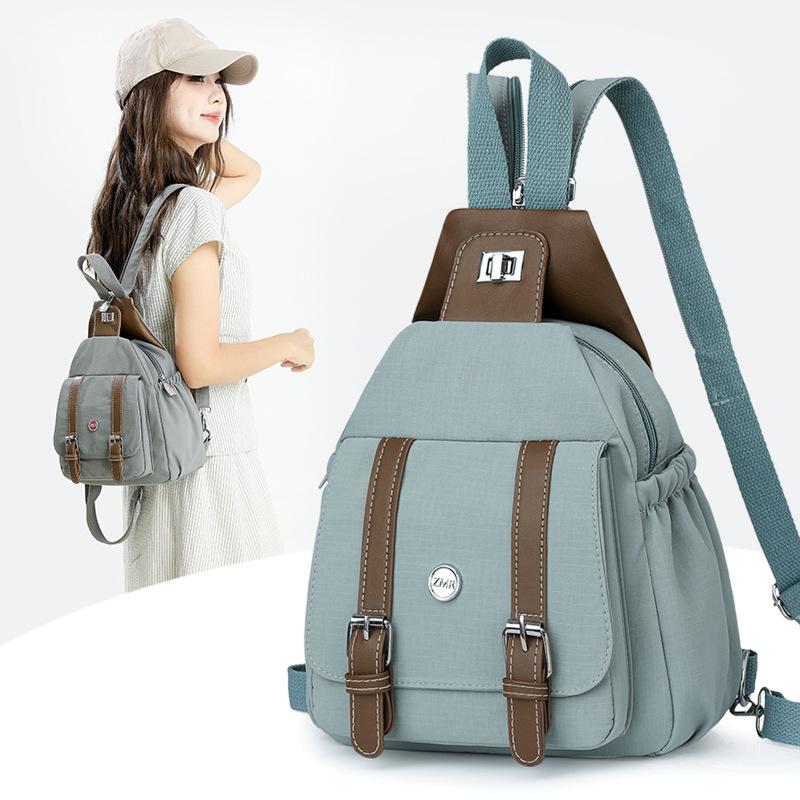 Dwufunkcyjna Torba na Klatkę Piersiową Wielofunkcyjny Plecak z Kontrastowymi Kolorami Damska Torba Podróżna na Ramię Crossbody